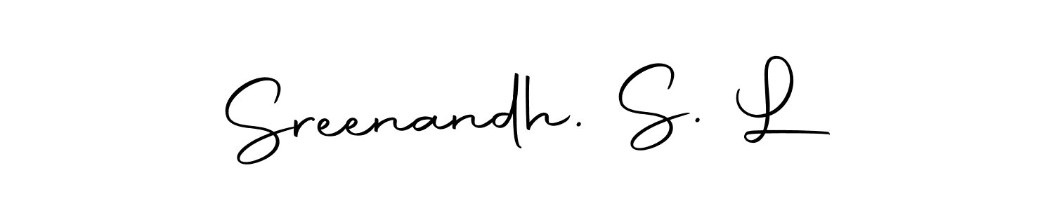 Make a beautiful signature design for name Sreenandh. S. L. Use this online signature maker to create a handwritten signature for free. Sreenandh. S. L signature style 10 images and pictures png