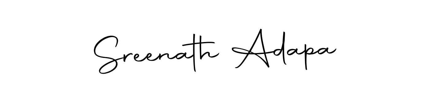 Design your own signature with our free online signature maker. With this signature software, you can create a handwritten (Autography-DOLnW) signature for name Sreenath Adapa. Sreenath Adapa signature style 10 images and pictures png