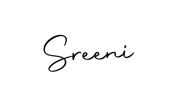 Use a signature maker to create a handwritten signature online. With this signature software, you can design (Autography-DOLnW) your own signature for name Sreeni. Sreeni signature style 10 images and pictures png
