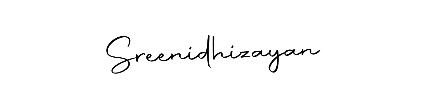 Use a signature maker to create a handwritten signature online. With this signature software, you can design (Autography-DOLnW) your own signature for name Sreenidhizayan. Sreenidhizayan signature style 10 images and pictures png