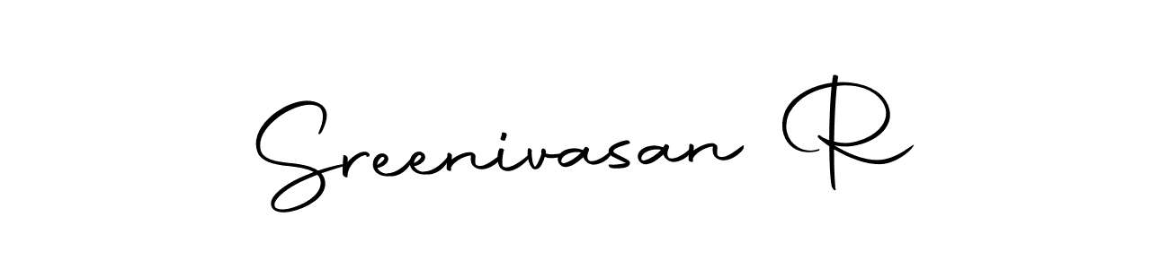 This is the best signature style for the Sreenivasan R name. Also you like these signature font (Autography-DOLnW). Mix name signature. Sreenivasan R signature style 10 images and pictures png