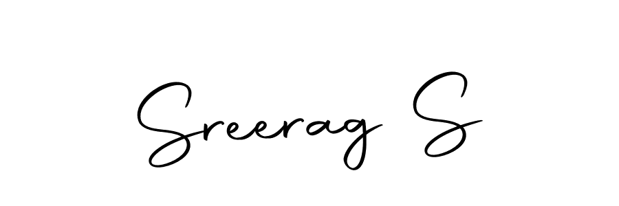 Use a signature maker to create a handwritten signature online. With this signature software, you can design (Autography-DOLnW) your own signature for name Sreerag S. Sreerag S signature style 10 images and pictures png