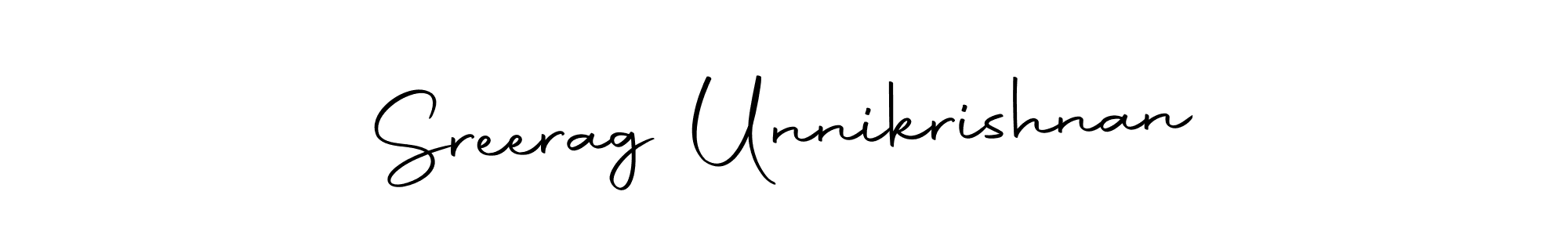 Also we have Sreerag Unnikrishnan name is the best signature style. Create professional handwritten signature collection using Autography-DOLnW autograph style. Sreerag Unnikrishnan signature style 10 images and pictures png