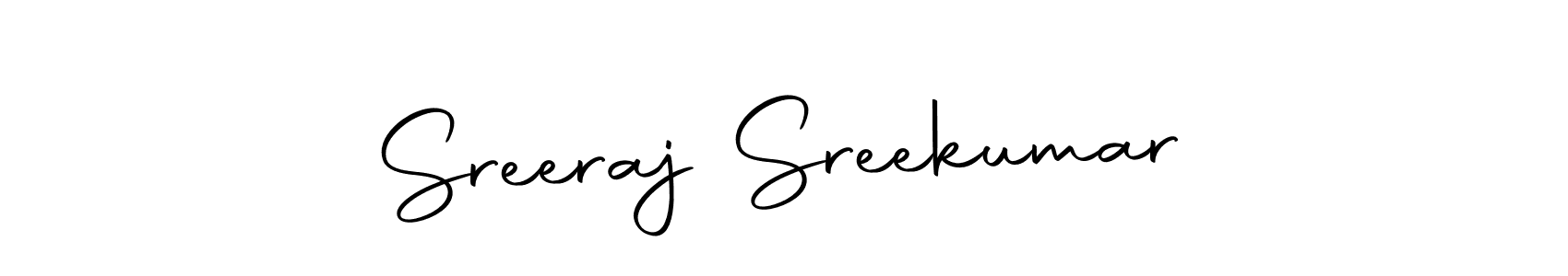 Create a beautiful signature design for name Sreeraj Sreekumar. With this signature (Autography-DOLnW) fonts, you can make a handwritten signature for free. Sreeraj Sreekumar signature style 10 images and pictures png