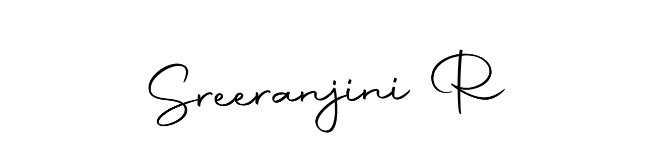 Create a beautiful signature design for name Sreeranjini R. With this signature (Autography-DOLnW) fonts, you can make a handwritten signature for free. Sreeranjini R signature style 10 images and pictures png