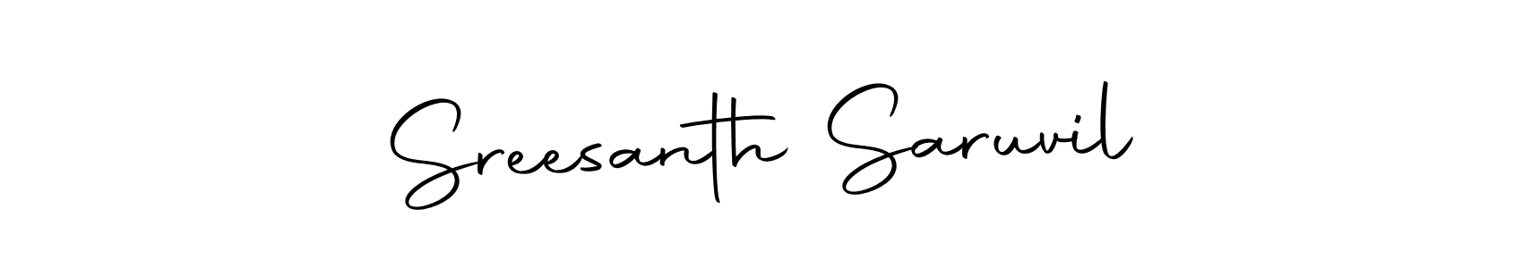 You can use this online signature creator to create a handwritten signature for the name Sreesanth Saruvil. This is the best online autograph maker. Sreesanth Saruvil signature style 10 images and pictures png