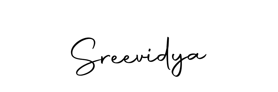 Use a signature maker to create a handwritten signature online. With this signature software, you can design (Autography-DOLnW) your own signature for name Sreevidya. Sreevidya signature style 10 images and pictures png