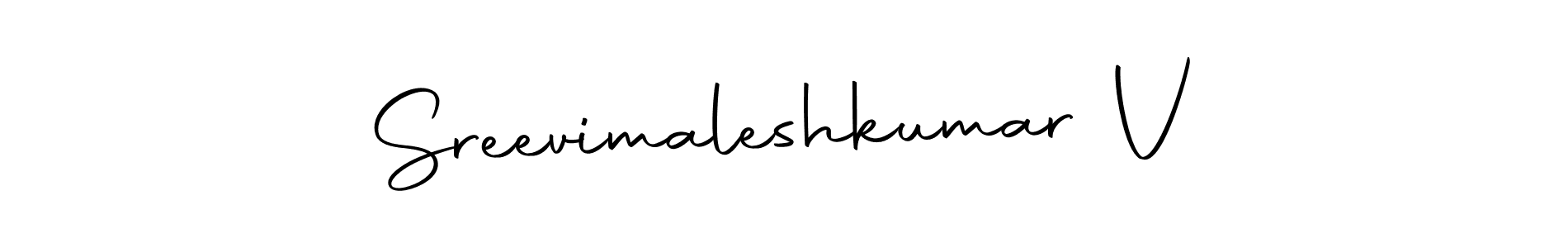 Make a beautiful signature design for name Sreevimaleshkumar V. With this signature (Autography-DOLnW) style, you can create a handwritten signature for free. Sreevimaleshkumar V signature style 10 images and pictures png