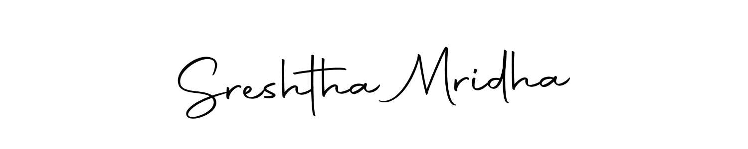 Design your own signature with our free online signature maker. With this signature software, you can create a handwritten (Autography-DOLnW) signature for name Sreshtha Mridha. Sreshtha Mridha signature style 10 images and pictures png