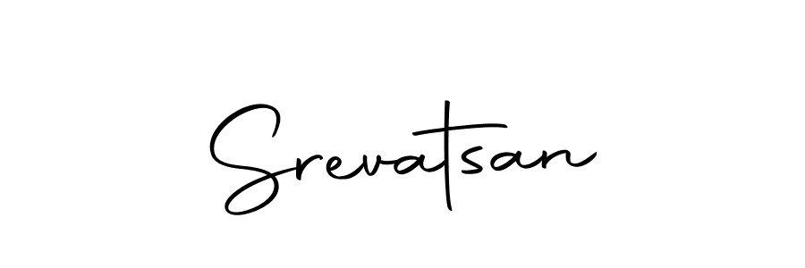 Use a signature maker to create a handwritten signature online. With this signature software, you can design (Autography-DOLnW) your own signature for name Srevatsan. Srevatsan signature style 10 images and pictures png