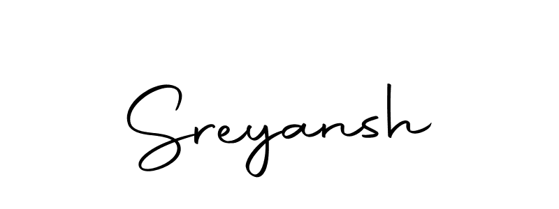 Make a beautiful signature design for name Sreyansh. With this signature (Autography-DOLnW) style, you can create a handwritten signature for free. Sreyansh signature style 10 images and pictures png