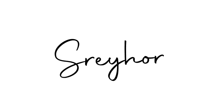 Make a beautiful signature design for name Sreyhor. With this signature (Autography-DOLnW) style, you can create a handwritten signature for free. Sreyhor signature style 10 images and pictures png