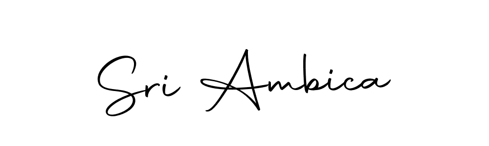 Use a signature maker to create a handwritten signature online. With this signature software, you can design (Autography-DOLnW) your own signature for name Sri Ambica. Sri Ambica signature style 10 images and pictures png