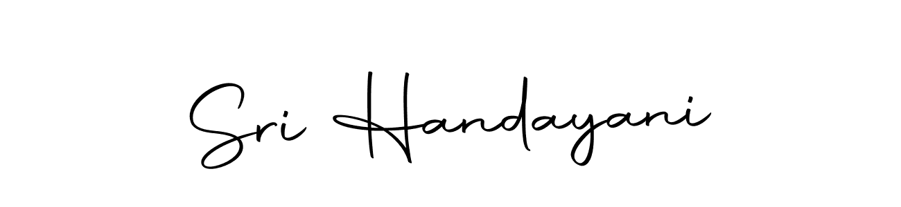 How to make Sri Handayani name signature. Use Autography-DOLnW style for creating short signs online. This is the latest handwritten sign. Sri Handayani signature style 10 images and pictures png