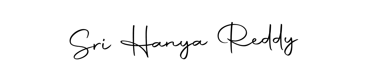 How to make Sri Hanya Reddy name signature. Use Autography-DOLnW style for creating short signs online. This is the latest handwritten sign. Sri Hanya Reddy signature style 10 images and pictures png