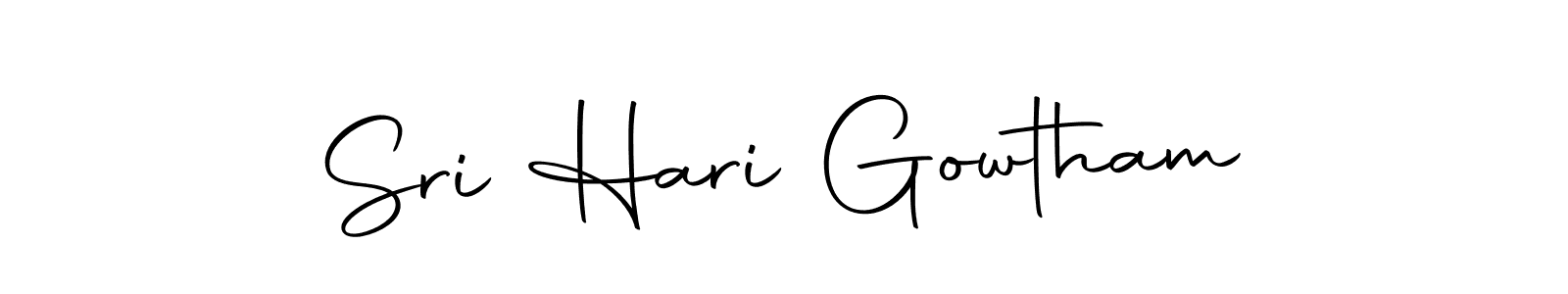 How to make Sri Hari Gowtham signature? Autography-DOLnW is a professional autograph style. Create handwritten signature for Sri Hari Gowtham name. Sri Hari Gowtham signature style 10 images and pictures png