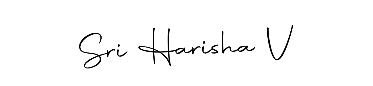 Create a beautiful signature design for name Sri Harisha V. With this signature (Autography-DOLnW) fonts, you can make a handwritten signature for free. Sri Harisha V signature style 10 images and pictures png