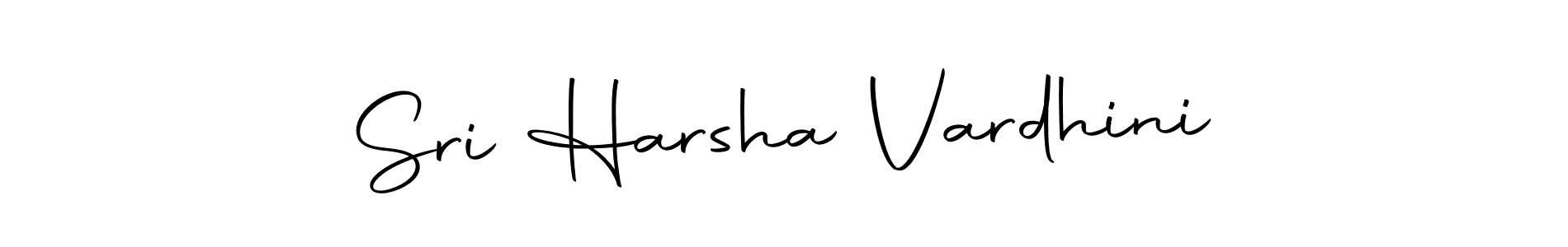 How to make Sri Harsha Vardhini name signature. Use Autography-DOLnW style for creating short signs online. This is the latest handwritten sign. Sri Harsha Vardhini signature style 10 images and pictures png