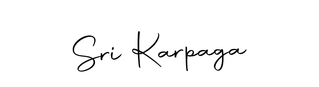 Design your own signature with our free online signature maker. With this signature software, you can create a handwritten (Autography-DOLnW) signature for name Sri Karpaga. Sri Karpaga signature style 10 images and pictures png