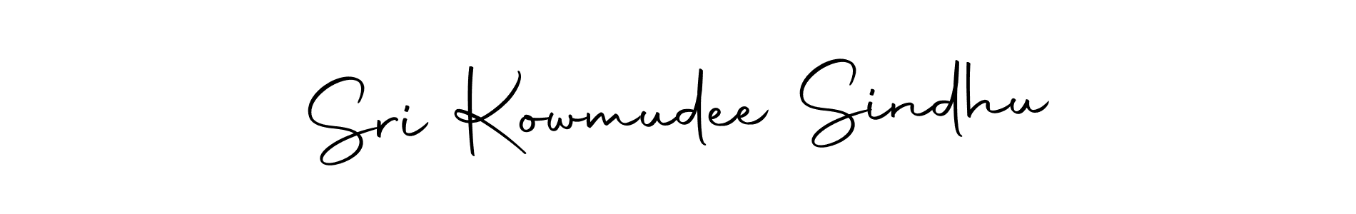 The best way (Autography-DOLnW) to make a short signature is to pick only two or three words in your name. The name Sri Kowmudee Sindhu include a total of six letters. For converting this name. Sri Kowmudee Sindhu signature style 10 images and pictures png