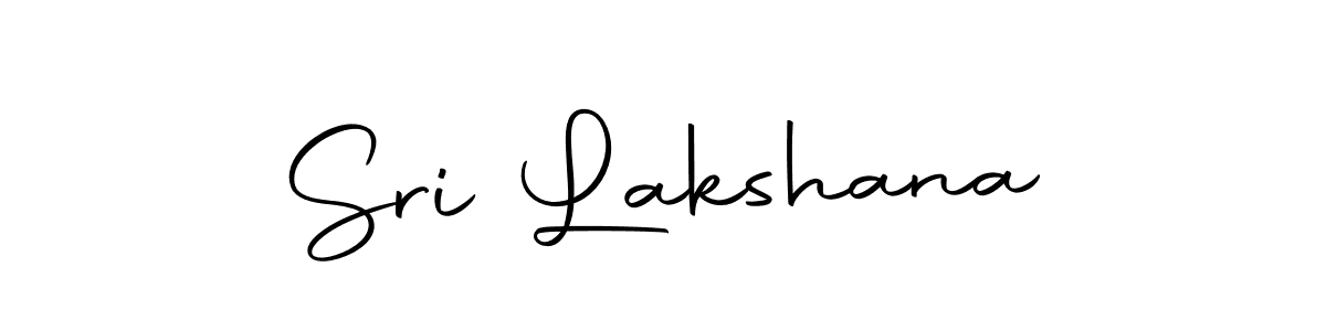 Use a signature maker to create a handwritten signature online. With this signature software, you can design (Autography-DOLnW) your own signature for name Sri Lakshana. Sri Lakshana signature style 10 images and pictures png