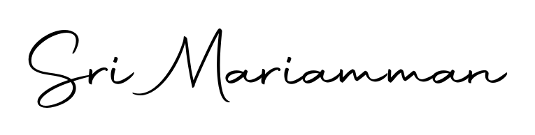 The Autography-DOLnW typeface gives name Sri Mariamman a refined look. Suitable for certificates, diplomas, and official verification. Sri Mariamman signature style 10 images and pictures png