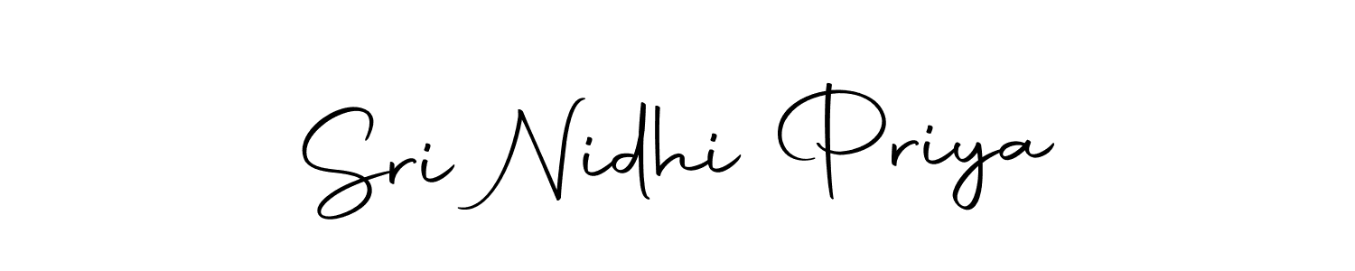 if you are searching for the best signature style for your name Sri Nidhi Priya. so please give up your signature search. here we have designed multiple signature styles  using Autography-DOLnW. Sri Nidhi Priya signature style 10 images and pictures png