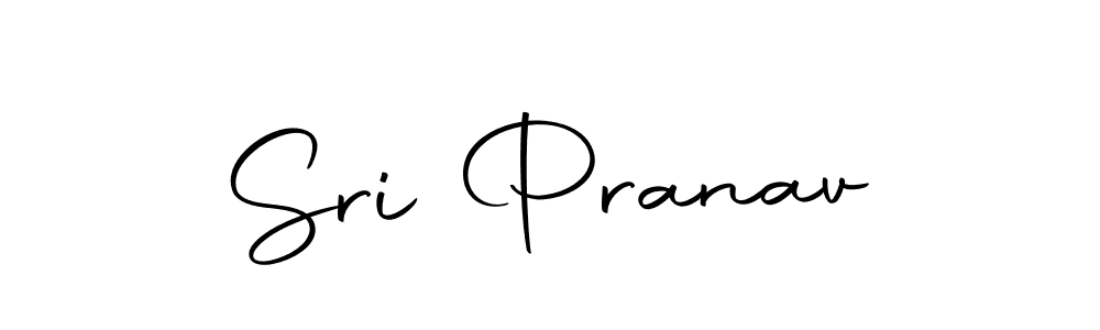 How to make Sri Pranav name signature. Use Autography-DOLnW style for creating short signs online. This is the latest handwritten sign. Sri Pranav signature style 10 images and pictures png