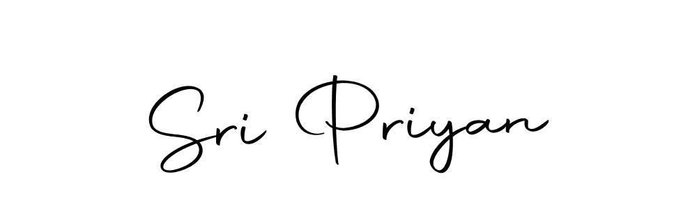 Use a signature maker to create a handwritten signature online. With this signature software, you can design (Autography-DOLnW) your own signature for name Sri Priyan. Sri Priyan signature style 10 images and pictures png