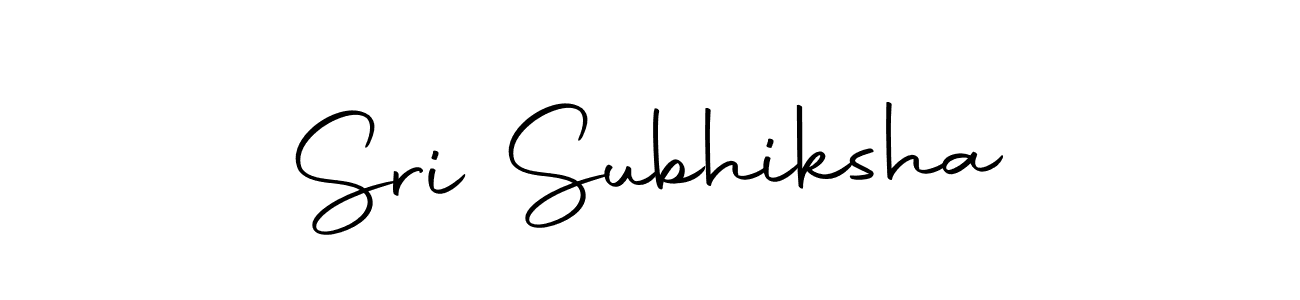 Design your own signature with our free online signature maker. With this signature software, you can create a handwritten (Autography-DOLnW) signature for name Sri Subhiksha. Sri Subhiksha signature style 10 images and pictures png