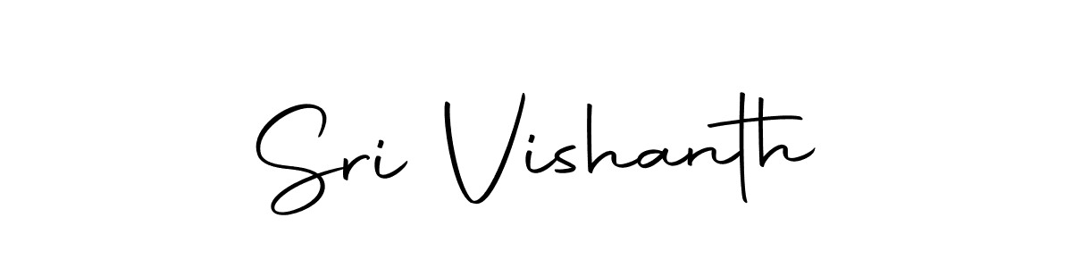 How to make Sri Vishanth name signature. Use Autography-DOLnW style for creating short signs online. This is the latest handwritten sign. Sri Vishanth signature style 10 images and pictures png