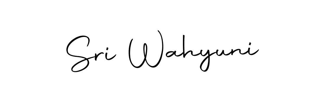 Make a beautiful signature design for name Sri Wahyuni. Use this online signature maker to create a handwritten signature for free. Sri Wahyuni signature style 10 images and pictures png