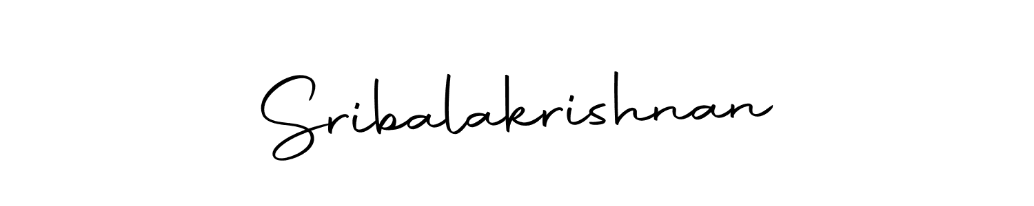 Use a signature maker to create a handwritten signature online. With this signature software, you can design (Autography-DOLnW) your own signature for name Sribalakrishnan. Sribalakrishnan signature style 10 images and pictures png