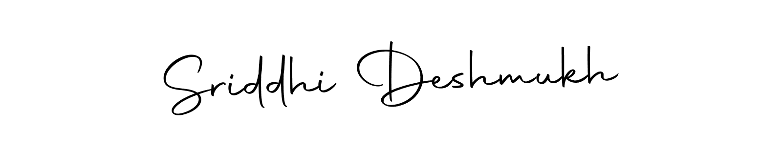 How to make Sriddhi Deshmukh name signature. Use Autography-DOLnW style for creating short signs online. This is the latest handwritten sign. Sriddhi Deshmukh signature style 10 images and pictures png