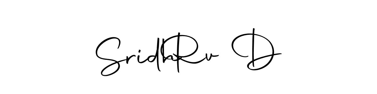 Similarly Autography-DOLnW is the best handwritten signature design. Signature creator online .You can use it as an online autograph creator for name Sridh   Rv D. Sridh   Rv D signature style 10 images and pictures png