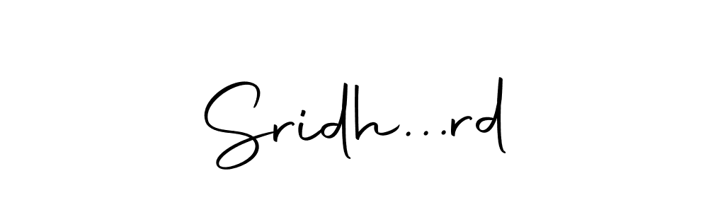 You should practise on your own different ways (Autography-DOLnW) to write your name (Sridh...rd) in signature. don't let someone else do it for you. Sridh...rd signature style 10 images and pictures png