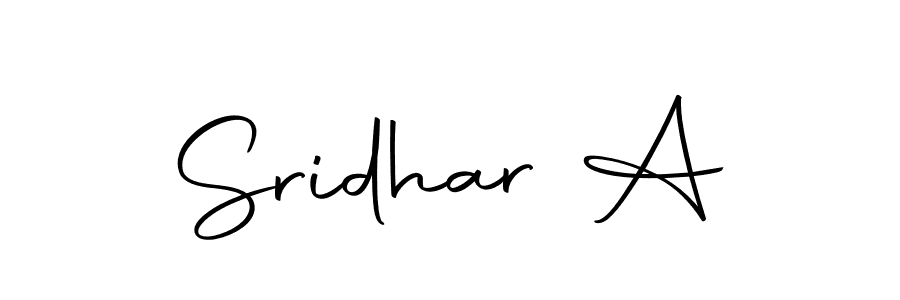 Also we have Sridhar A name is the best signature style. Create professional handwritten signature collection using Autography-DOLnW autograph style. Sridhar A signature style 10 images and pictures png