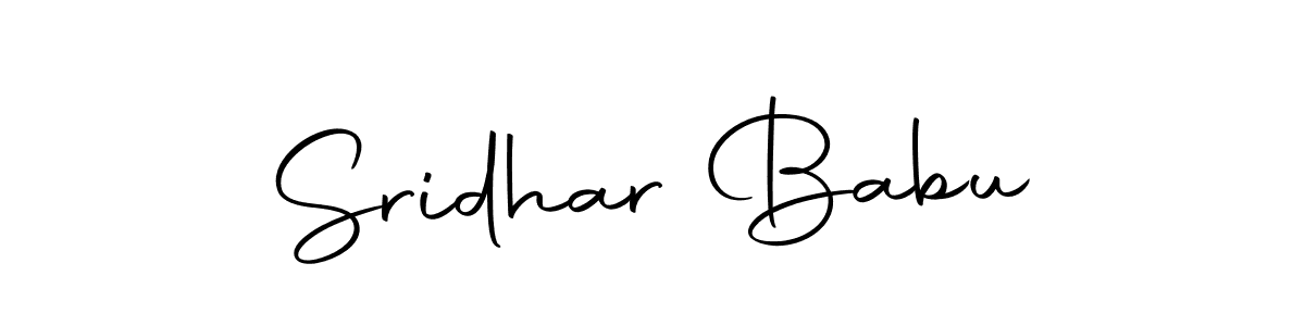 Sridhar Babu stylish signature style. Best Handwritten Sign (Autography-DOLnW) for my name. Handwritten Signature Collection Ideas for my name Sridhar Babu. Sridhar Babu signature style 10 images and pictures png