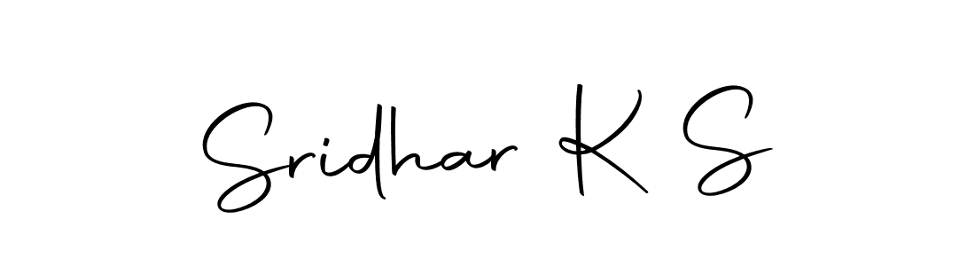 Make a beautiful signature design for name Sridhar K S. With this signature (Autography-DOLnW) style, you can create a handwritten signature for free. Sridhar K S signature style 10 images and pictures png