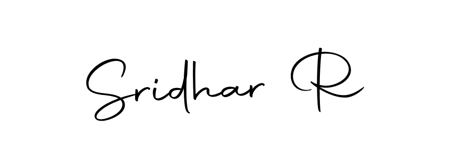 How to make Sridhar R signature? Autography-DOLnW is a professional autograph style. Create handwritten signature for Sridhar R name. Sridhar R signature style 10 images and pictures png