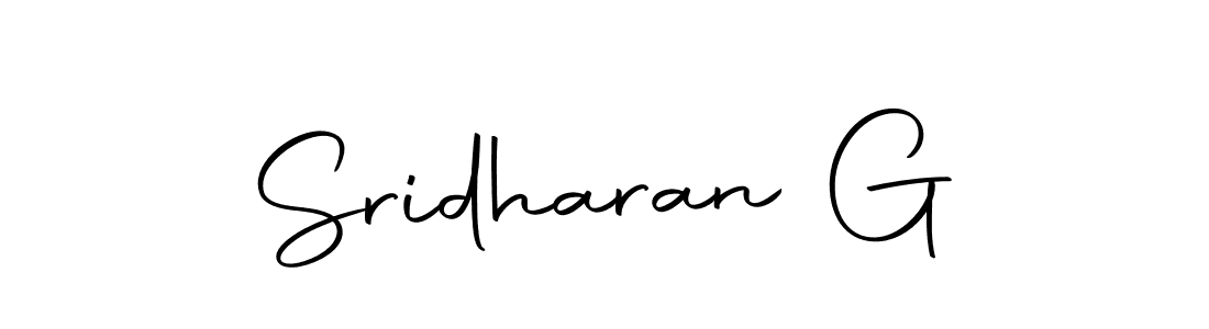 Make a beautiful signature design for name Sridharan G. With this signature (Autography-DOLnW) style, you can create a handwritten signature for free. Sridharan G signature style 10 images and pictures png