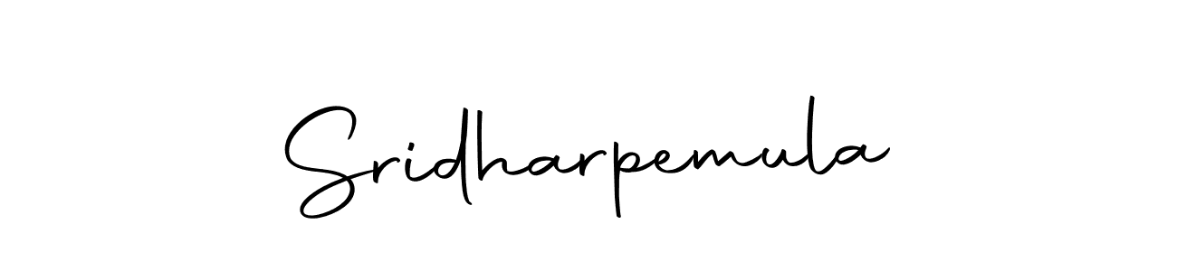 Create a beautiful signature design for name Sridharpemula. With this signature (Autography-DOLnW) fonts, you can make a handwritten signature for free. Sridharpemula signature style 10 images and pictures png