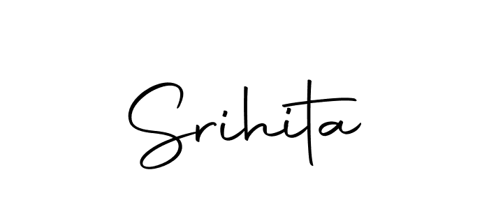 Use a signature maker to create a handwritten signature online. With this signature software, you can design (Autography-DOLnW) your own signature for name Srihita. Srihita signature style 10 images and pictures png