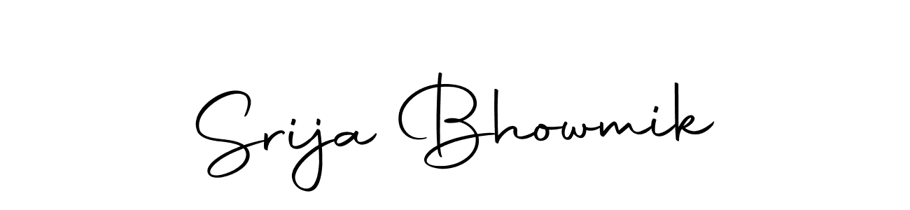 Make a beautiful signature design for name Srija Bhowmik. With this signature (Autography-DOLnW) style, you can create a handwritten signature for free. Srija Bhowmik signature style 10 images and pictures png