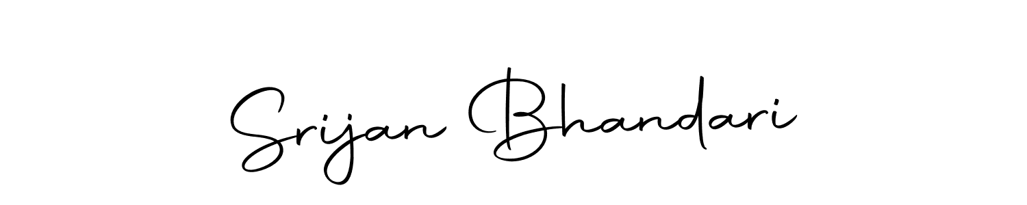 Make a beautiful signature design for name Srijan Bhandari. With this signature (Autography-DOLnW) style, you can create a handwritten signature for free. Srijan Bhandari signature style 10 images and pictures png
