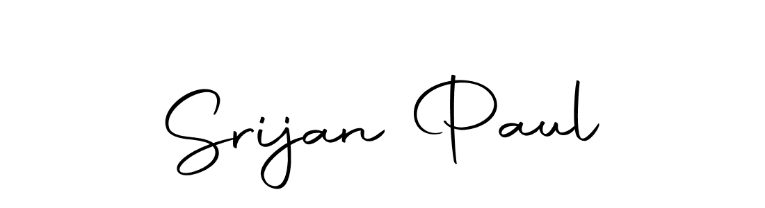 Create a beautiful signature design for name Srijan Paul. With this signature (Autography-DOLnW) fonts, you can make a handwritten signature for free. Srijan Paul signature style 10 images and pictures png