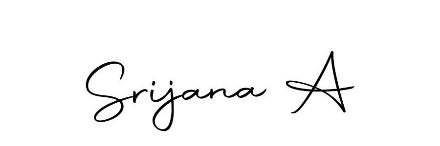 Use a signature maker to create a handwritten signature online. With this signature software, you can design (Autography-DOLnW) your own signature for name Srijana A. Srijana A signature style 10 images and pictures png