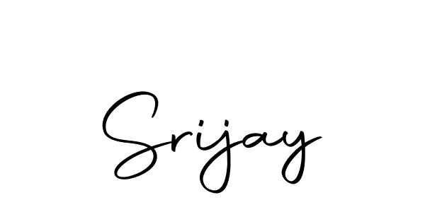 Use a signature maker to create a handwritten signature online. With this signature software, you can design (Autography-DOLnW) your own signature for name Srijay. Srijay signature style 10 images and pictures png