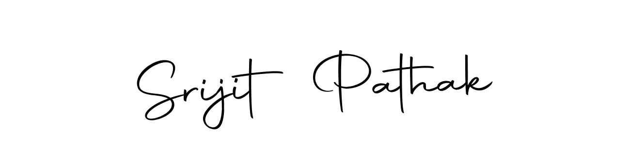 How to make Srijit Pathak signature? Autography-DOLnW is a professional autograph style. Create handwritten signature for Srijit Pathak name. Srijit Pathak signature style 10 images and pictures png