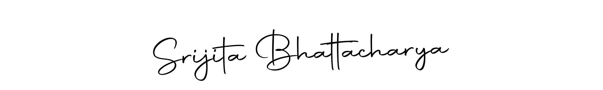 Autography-DOLnW is a professional signature style that is perfect for those who want to add a touch of class to their signature. It is also a great choice for those who want to make their signature more unique. Get Srijita Bhattacharya name to fancy signature for free. Srijita Bhattacharya signature style 10 images and pictures png